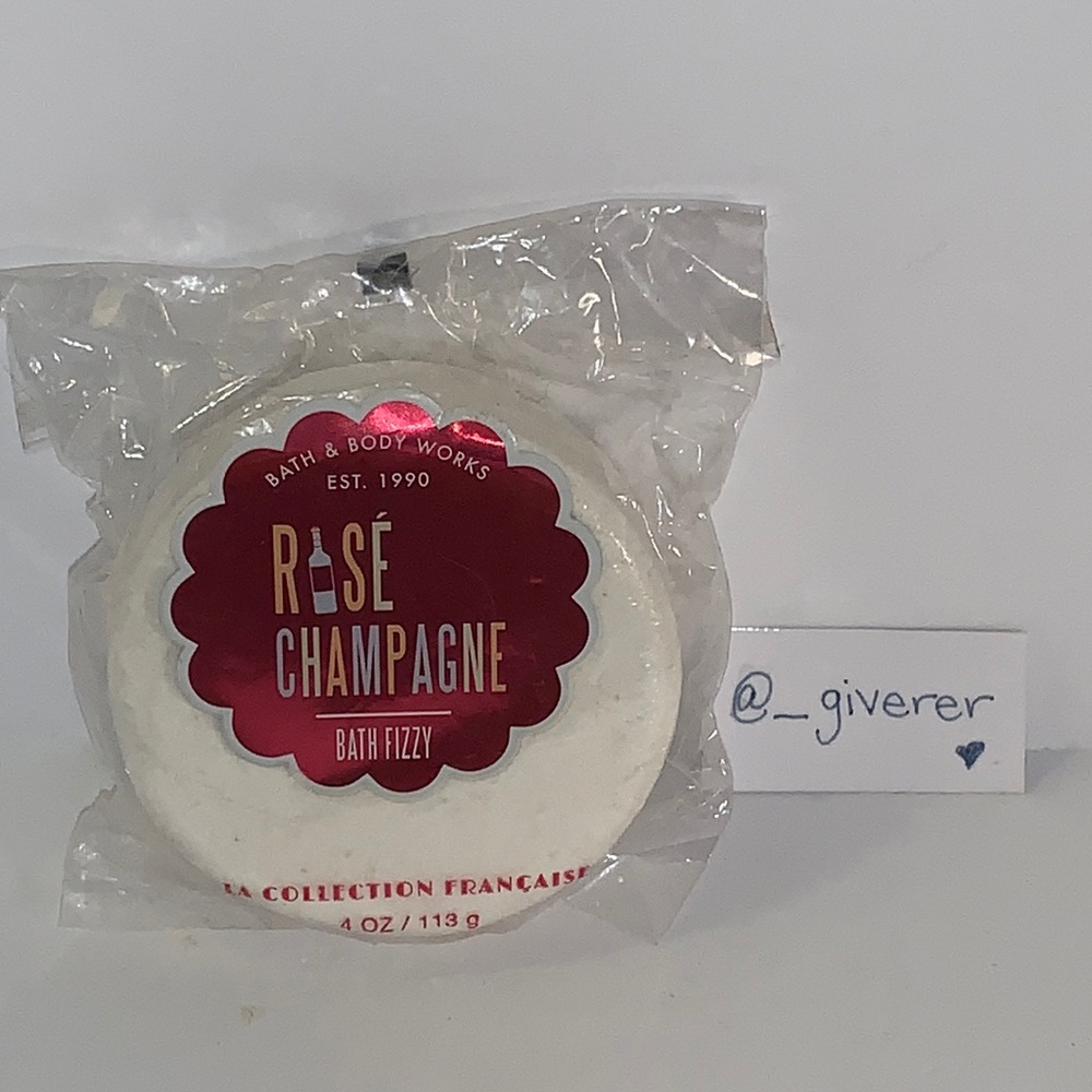 Rose Champagne Bath Fizzy French Collection Bath & Body Works Bath Bomb